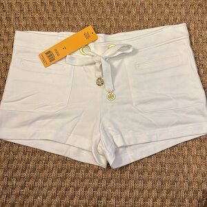 Brand New NWT Tory Burch drawstring cotton shorts